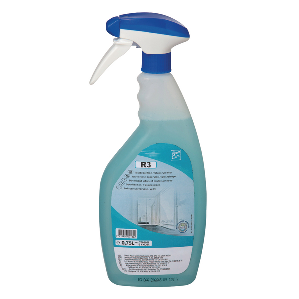 Diversey Room Care R3 Multisurface And Glass Cleaner 750ml (pack Of 6 