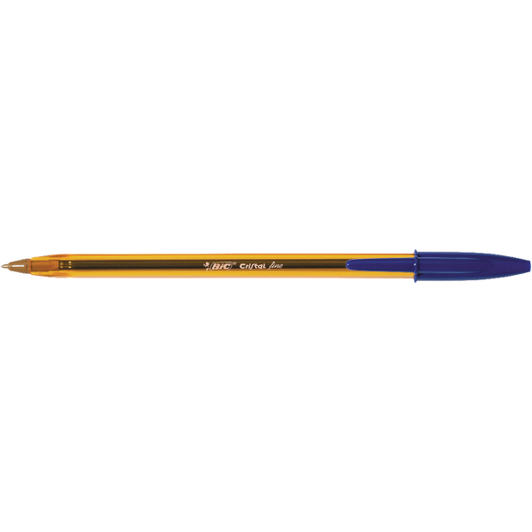  BIC Orange Original Fine Ballpoint Pens Fine Point (0.8 mm) -  Blue, Box of 20 : Office Products